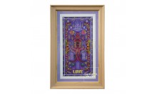 กรอบรูปผ้ายันต์ประดับบ้านเสริมฮวงจุ้ย